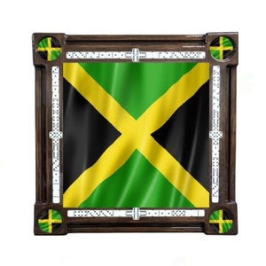 Jamaican Flag Domino Table by Domino Tables by Art