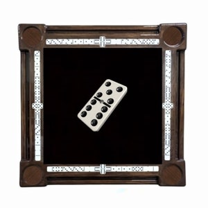 3D Domino Kona Espresso Frame Domino Table by Domino Tables by Art