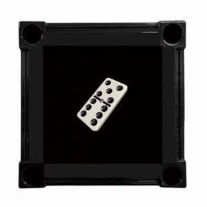 3D Domino Black Frame No Inlay Domino Table by Domino Tables by Art