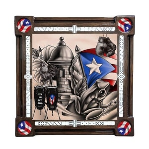 Puerto Rican DNA Domino Table by Domino Tables by Art