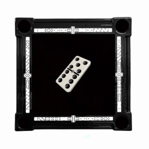 3D Domino Black Frame Domino Table by Domino Tables by Art