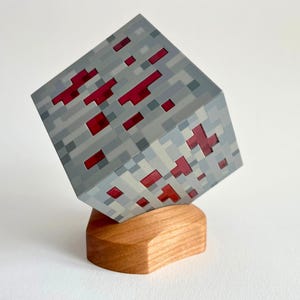 Horizon XL Cube Stand – Handcrafted Large Rubik’s Cube Display in Cherry Hardwood, Stand for 4" Puzzle Cubes, CMY Cubes, Photo Cubes