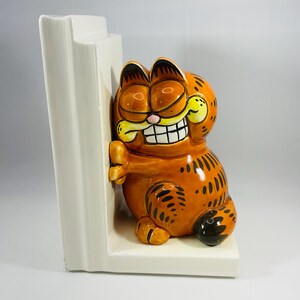 Vintage Garfield bookend - 1970’s 1980’s original Garfield decor - Garfield at large