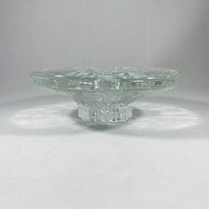 Iittala Bolero Low candle stick Timo Sarpaneva Finland Art Glass 1980s image 1