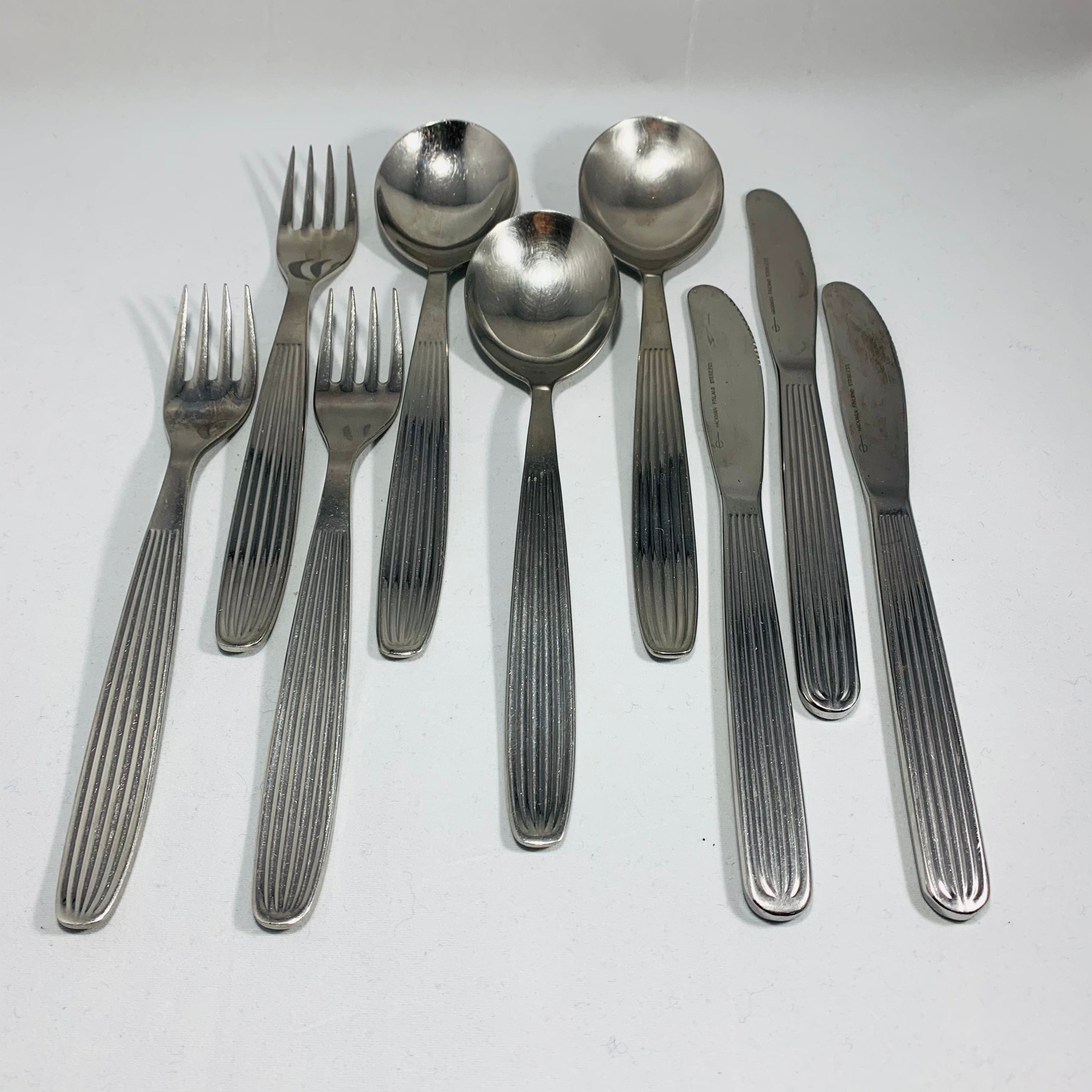 thumbnail image 2 of Used Iittala Hackman Artik 18/10 Stainless Steel Cutlery Set - Dinner Spoon, Knife, Fork & Coffee Spoon 2 of 5