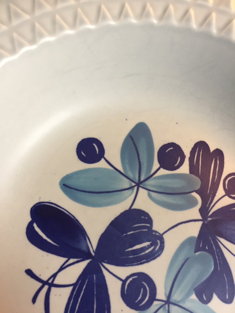 Stavangerflint Blue Pacific vintage Scandinavian soup plates tableware