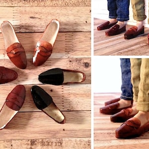 PDF Pattern | Loafers Crafting Pattern for 12&quot; Fashion dolls | Tiny Apparel Menswear Patterns for Dolls 0008