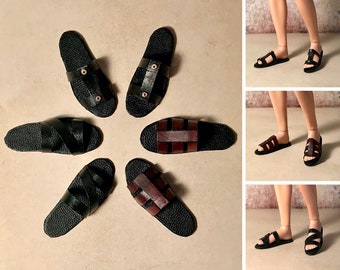 PDF Pattern | Sandals Crafting Pattern for 12" Fashion dolls | Tiny Apparel Menswear Patterns for Dolls 0022