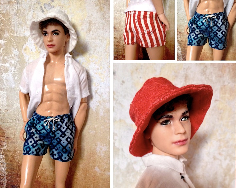  Barbie Ken Mens Swim Shorts, Ken Doll Mens Swimming Trunks, XXL
