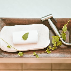 Organic Cotton Bidet Cloths: Reusable Velour Terry Wipes