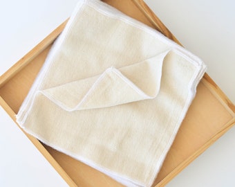 ORGANIC Reusable Tissues, Zero Waste Home, Unpaper Organic Cotton Birdseye Cloth Tissue, Sustainable Hankies, Eco Friendly Gifts USA