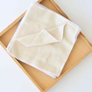 ORGANIC Reusable Tissues, Zero Waste Home, Unpaper Organic Cotton Birdseye Cloth Tissue, Sustainable Hankies, Eco Friendly Gifts USA