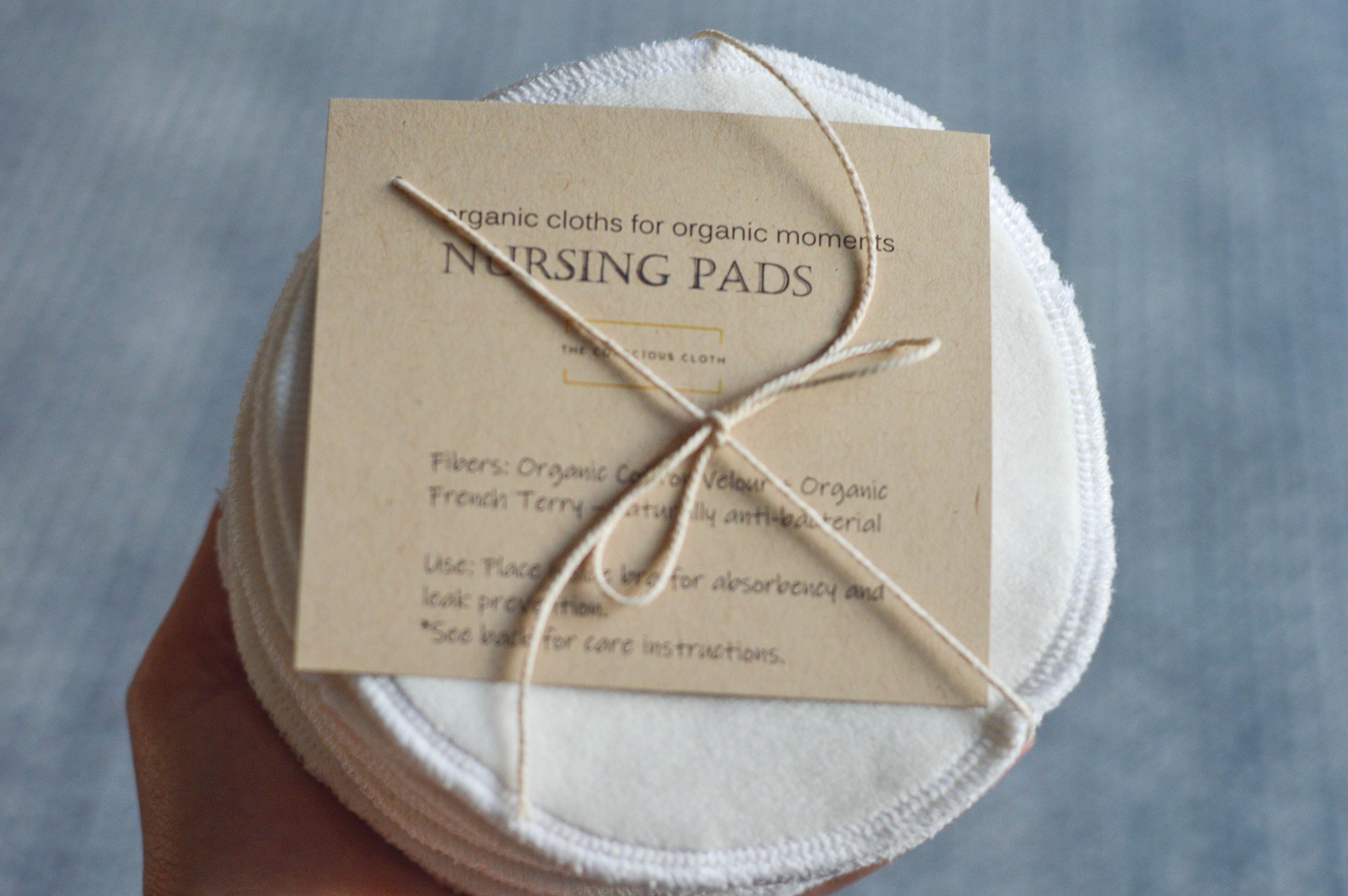 GOTS Organic Cotton Nursing Pads / Soft Reusable Breastfeeding Etsy