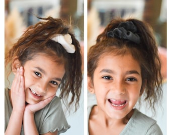 Organic Cotton Velour Scrunchie: Soft Sleep Hair Accessory