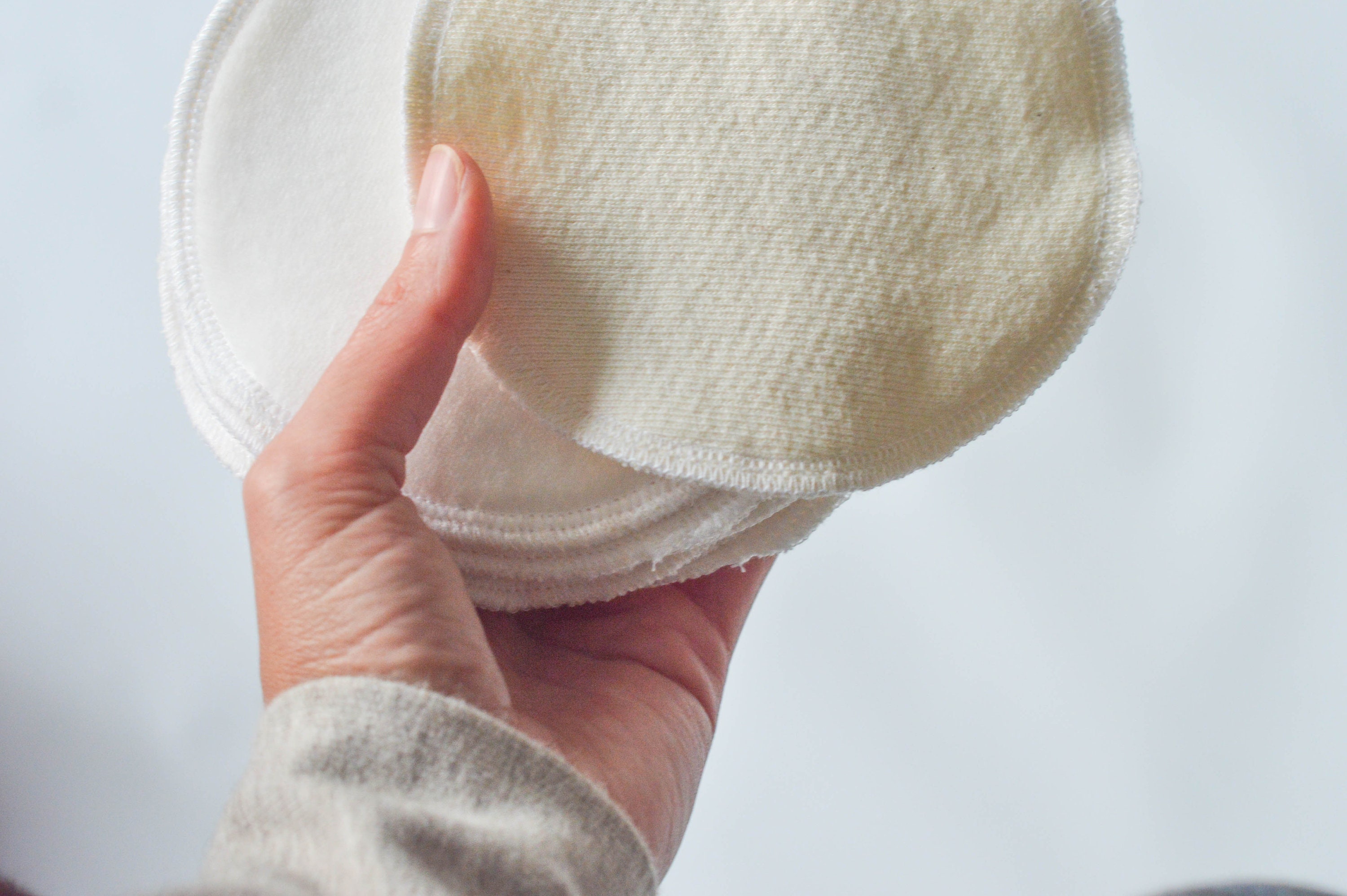 GOTS Organic Cotton Nursing Pads / Soft Reusable Breastfeeding Etsy