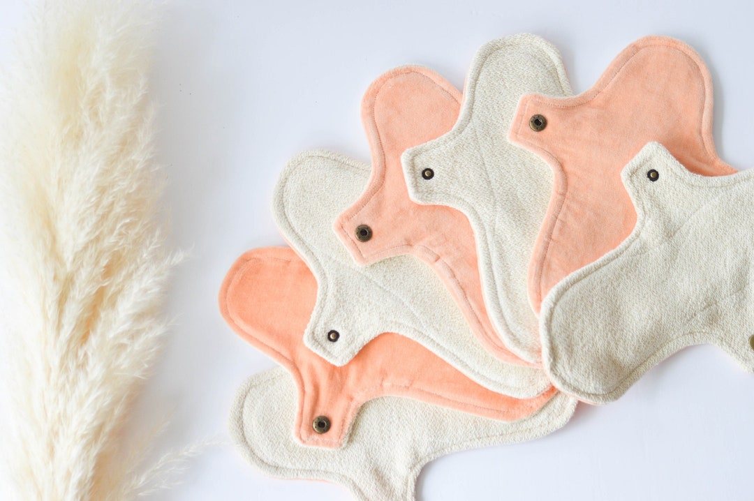 Organic Reusable Menstrual Pad, Cotton Full Coverage Day Night Pad