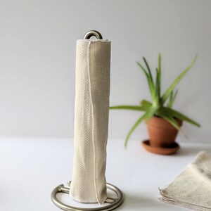 Organic Unpaper Towel, Minimalist Cotton Reusable Paper Towel, Textured Linen Eco Friendly Paperless Sustainable Hand Towel Eco Wedding Gift image 6