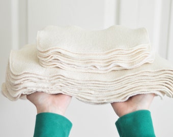 Organic Cotton Cloth Diaper Insert: 2-Ply French Terry Soaker Pad
