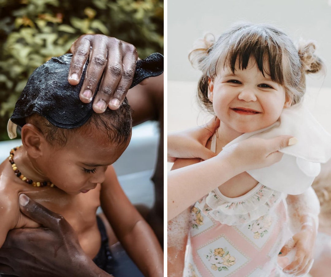 Organic Cotton Kids Washcloth, Velvet Velour Baby Washcloth Baby Shower