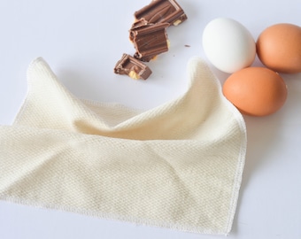 Organic Reusable Napkin: Soft Cotton Linen, Zero Waste (8x8'')