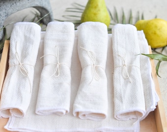 Organic Reusable Napkins: GOTS Certified Cotton Table Linens