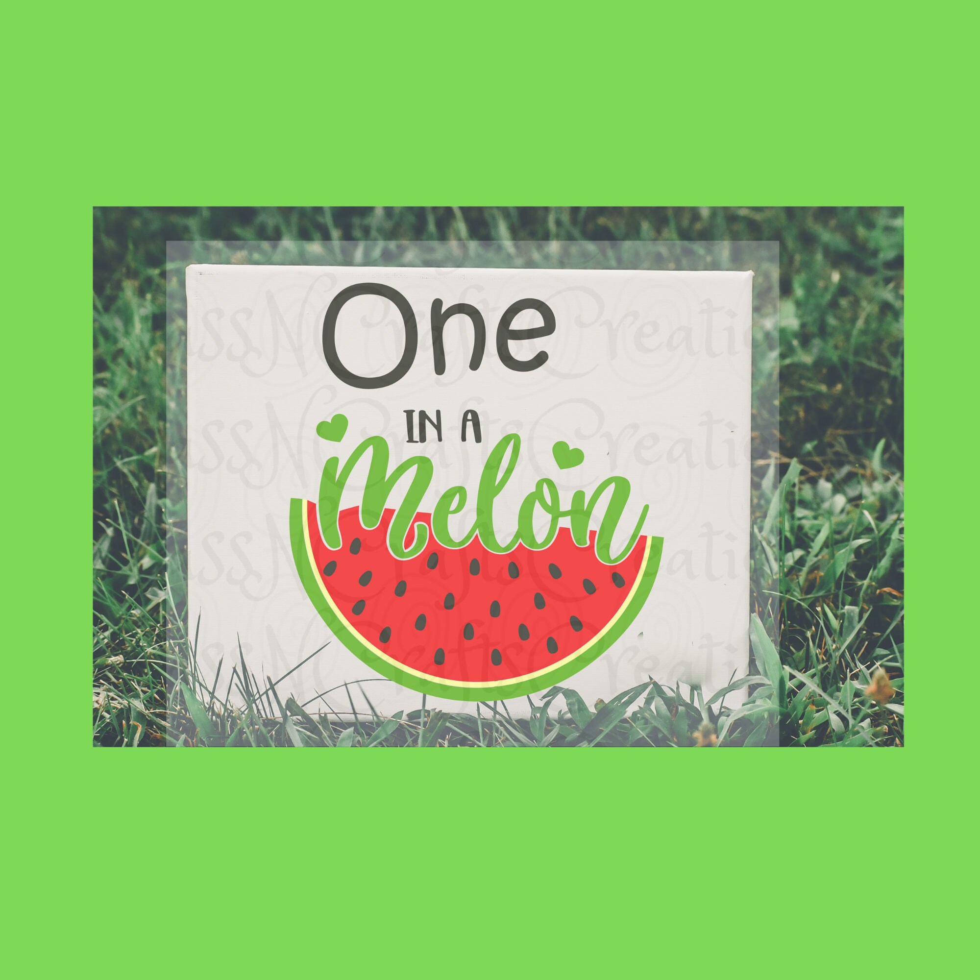 Download One in a Melon SVG File for Cricut, SCAL, Scan and Cut ...