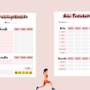 Fitness-planner Zum Ausdrucken I Fitness-kalender - Etsy