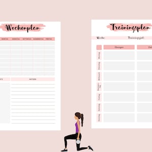 Fitness-planner Zum Ausdrucken I Fitness-kalender - Etsy