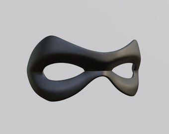 Superheld Robin-masker in stripstijl 3D-model