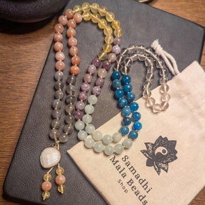 7 Chakra Mala Necklace: 108 Meditation Beads, Healing Stones
