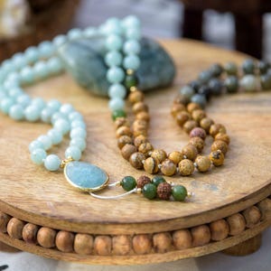 Power Energy Mala Beads, Buddist Prayer Beads 108, Yoga Necklace, Mindful Gift.