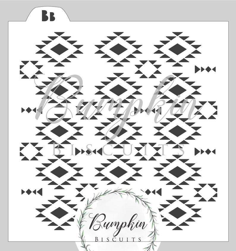 tribal boho background pattern stencil navajo native etsy