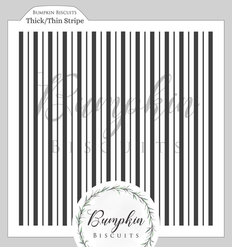 145mm Candy Cane Stencil Thin /& Thick Stripes Stencil CookieCakeCraft Stencil 5.5 Striped Background Pattern Stripy Print