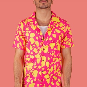 トップス 50s Manhattan/Miami style Hawaiian Shirt トップス 50s Manhattan/Miami style Hawaiian Shirt Amazon.com