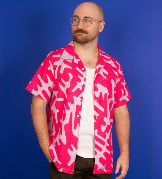 Fun Wiggly Hawaiian Shirt Patrick Star Pattern Aloha Shirt for Men Beach  Wear Button-up Y2K Fashion Retro Vintage Streetwear Style Clothing - Etsy