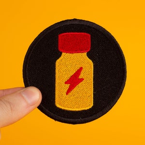 Rush Poppers Embroidered Patch Iron On Gay Pride LGBTQ Applique Badge Sew On Embroidered Woven Queer Gift
