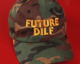 Gorra Future DILF, gorra de camuflaje para papá gay, regalos queer, regalos para gays