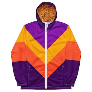 90's Purple & Orange Windbreaker