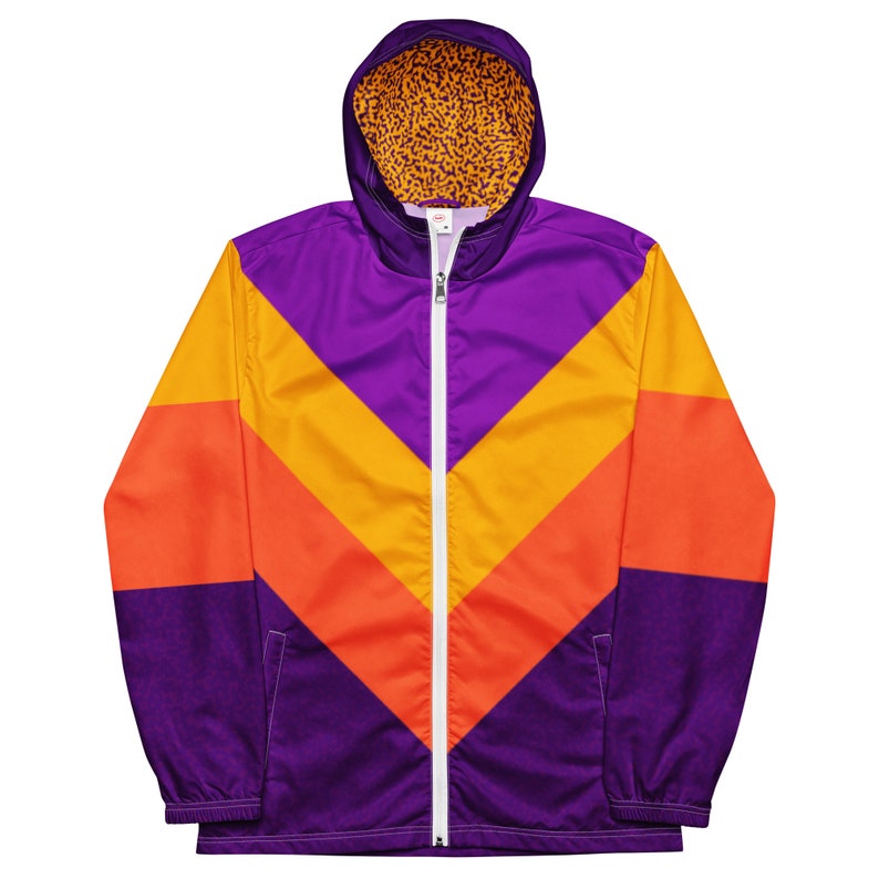 90's Purple & Orange Windbreaker