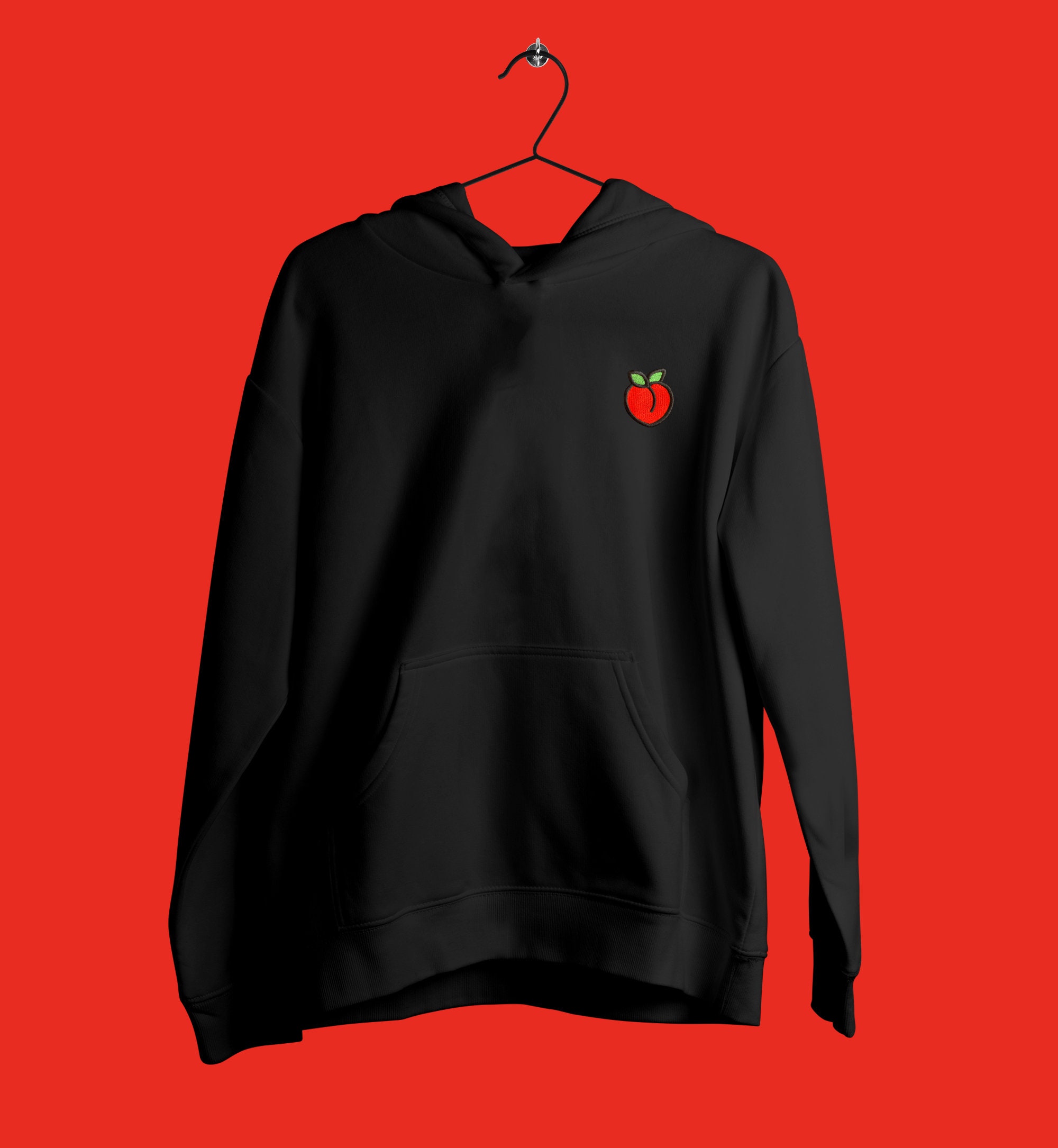 Peach shop emoji hoodie