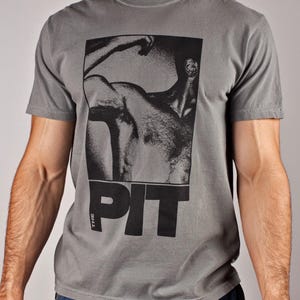 The Pit Bar Gay Shirt, Retro Queer Tee, Queer Graphic T shirts, Funny Gay Gift, LGBTQ Pride Clothing, Vintage Leather Club Shirt