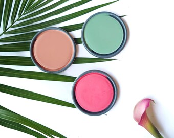 Vibrant Chalk Paint with Clay by Daydream Apothecary, Ocean Blue, Forest Green, Pink, Mint, Salmon, Lime Green, 6oz