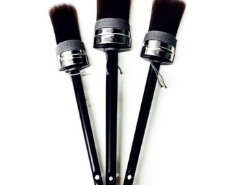 Cling On! Paint Brushes for DIY Projects & Painted Furniture, Oval Professional Painters Chalk Paint Brush, O35, O40, O45