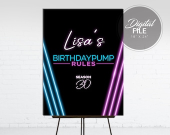 Vanderpump Rules Birthday Sign | Vanderpump Rules Party Decoration | Birthdaypump Rules Welcome Sign