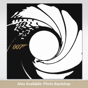 007 Birthday Backdrop Custom James Bond Step and Repeat Banner 007 ...