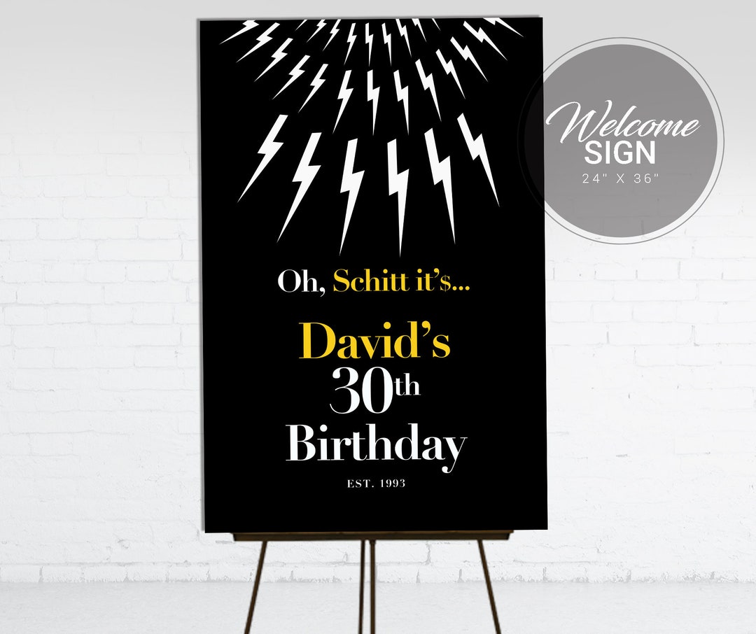 Schitt's Creek Sign Schitt's Creek Birthday Sign Etsy