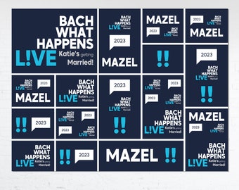 Bach What Happens Live! Bachelorette Backdrop | Bachelorette Party Photo Booth Banner | Hen Party Backdrop