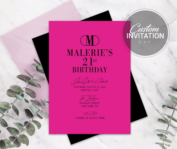 Invitaciones Digitales Cumpleaños - Papeles Diseñados