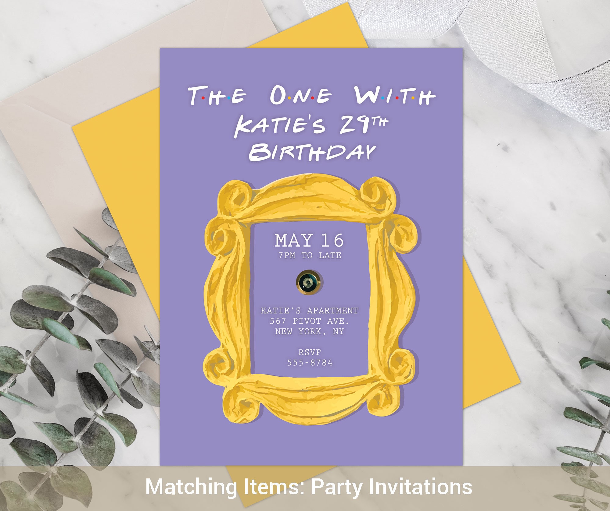 Friends Theme Party Backdrop Custom Friends TV Show Banner - Etsy UK