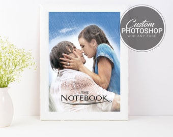 The Notebook Face Swap Poster | Couple Photoshop Movie Poster | Graphic Design Services